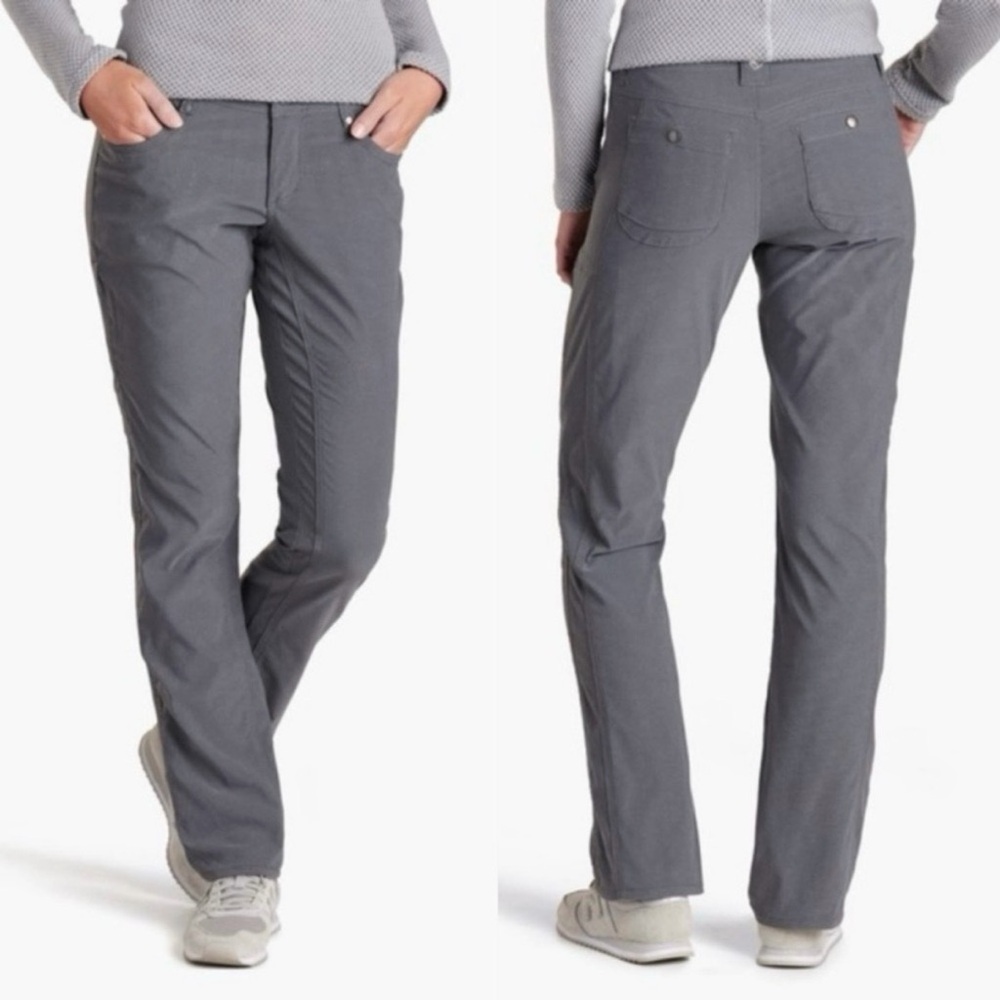 KUHL Trekr Gray Pant Hiking Outdoor Adjustable Gorpcore Straight Leg Size 10 Reg